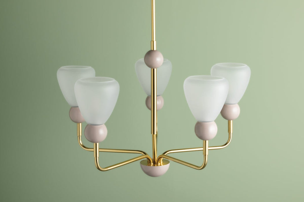 Doreen Five Light Chandelier-Mid. Chandeliers-Mitzi-Lighting Design Store