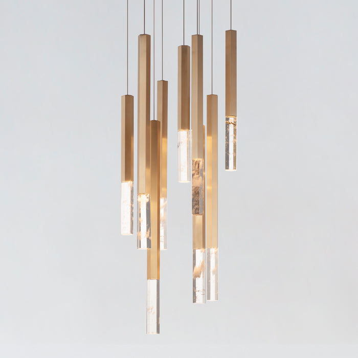 Diaphane LED Pendant-Mid. Chandeliers-ET2-Lighting Design Store