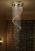 Cascada Nine Light Flush Mount-Large Chandeliers-ET2-Lighting Design Store