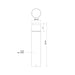 Hanover LED Exterior Bollard Black-Landscape Ltg.-Kuzco Lighting-Lighting Design Store