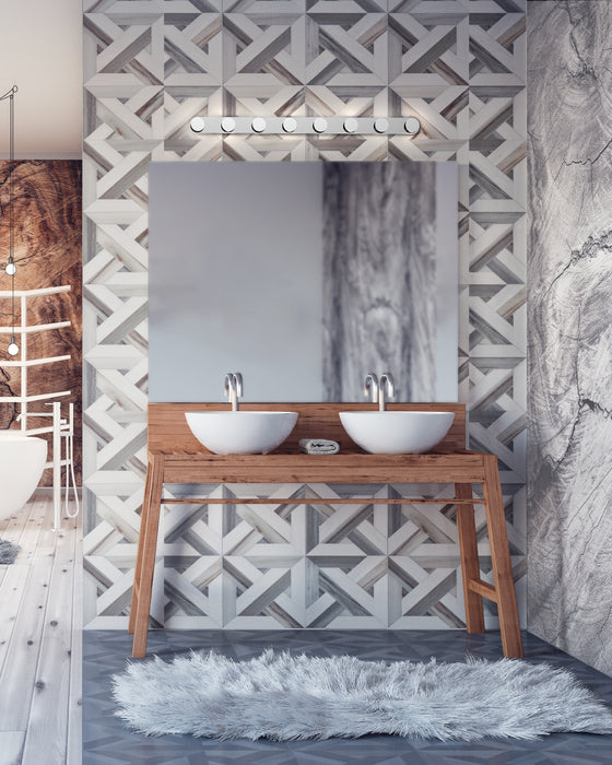 Edna LED Bathroom Fixture Chrome-Bathroom Fixtures-Kuzco Lighting-Lighting Design Store