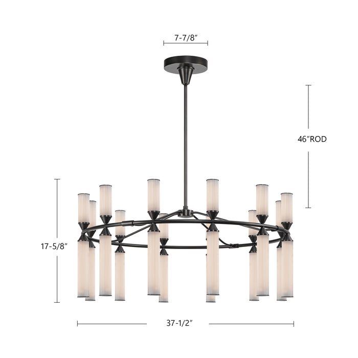 Edwin LED Chandelier-Alora-Lighting Design Store