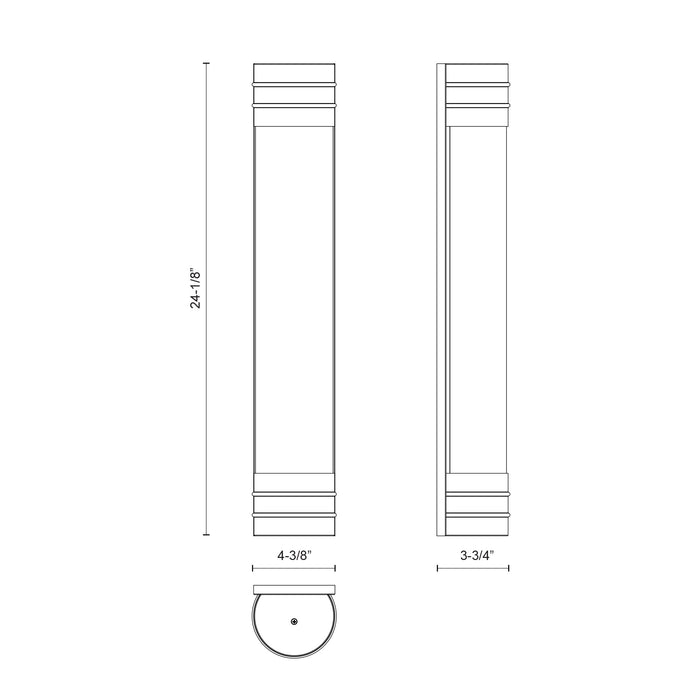 Willard Three Light Vanity Urban Bronze/Prismatic Glass-Bathroom Fixtures-Alora-Lighting Design Store