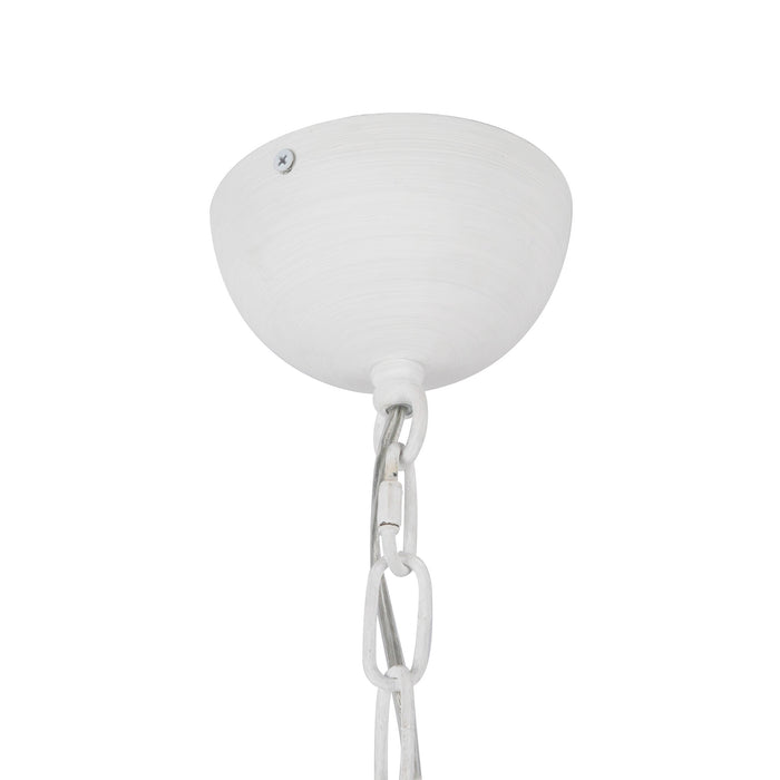 Effie Four Light Chandelier Antique White/Opal Glass-Mid. Chandeliers-Alora-Lighting Design Store