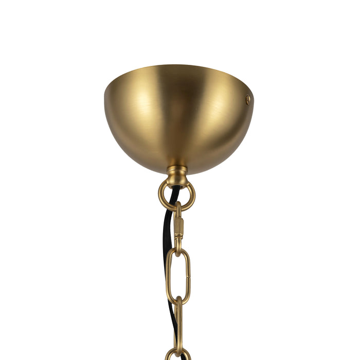 Effie Four Light Chandelier Brushed Gold/Opal Glass-Mid. Chandeliers-Alora-Lighting Design Store