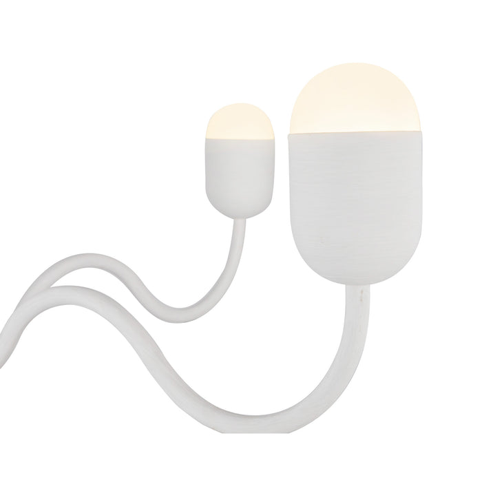 Effie Four Light Chandelier Antique White/Opal Glass-Large Chandeliers-Alora-Lighting Design Store