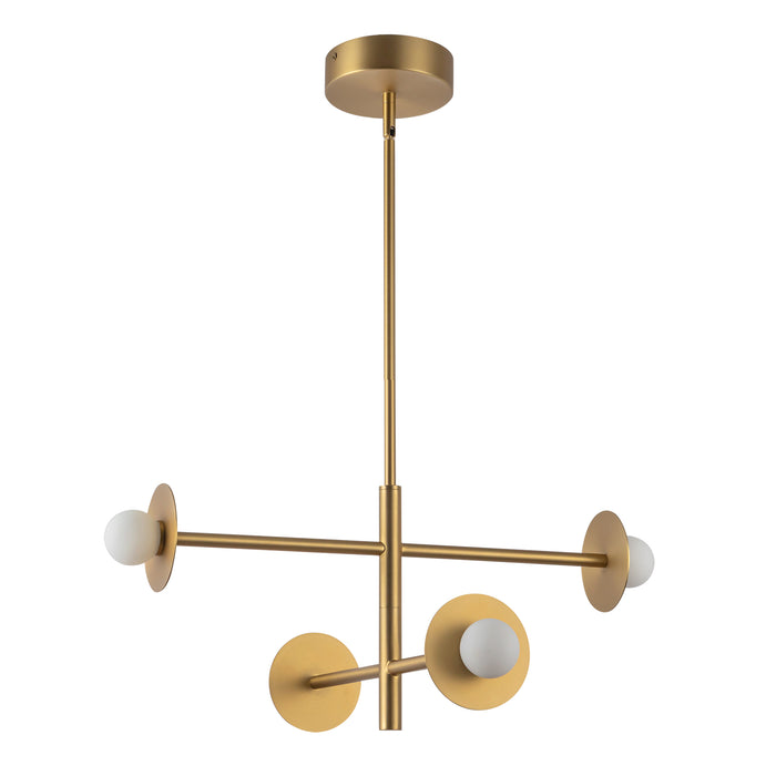 Elixir LED Chandelier Brushed Gold-Mid. Chandeliers-Kuzco Lighting-Lighting Design Store