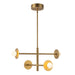 Elixir LED Chandelier Brushed Gold-Mid. Chandeliers-Kuzco Lighting-Lighting Design Store