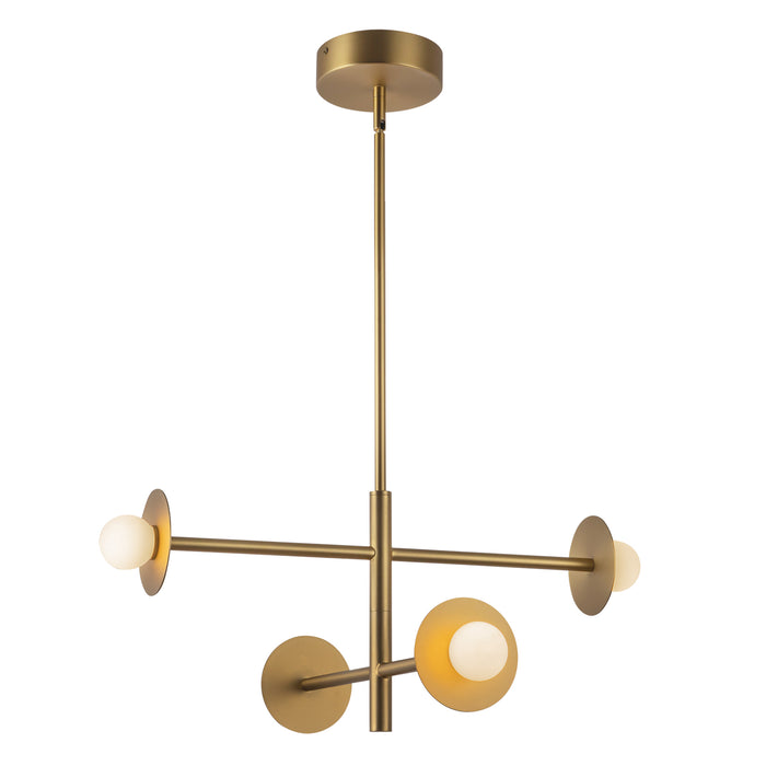 Elixir LED Chandelier Brushed Gold-Mid. Chandeliers-Kuzco Lighting-Lighting Design Store