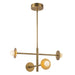 Elixir LED Chandelier Brushed Gold-Mid. Chandeliers-Kuzco Lighting-Lighting Design Store