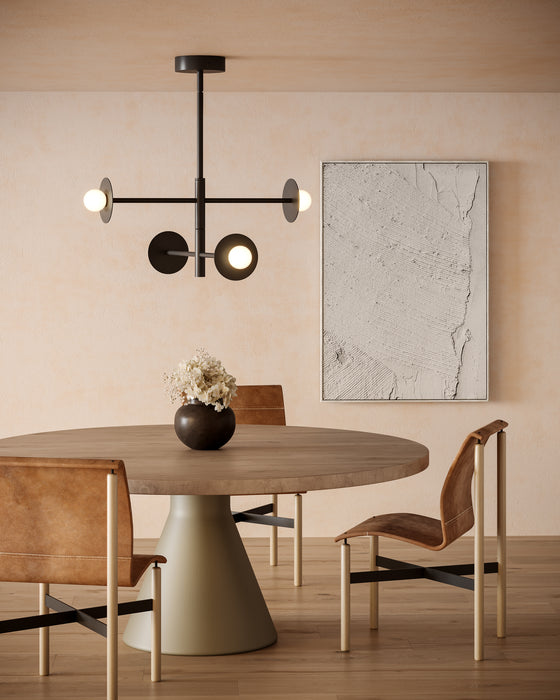 Elixir LED Chandelier Black-Mid. Chandeliers-Kuzco Lighting-Lighting Design Store