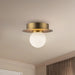 Elixir LED Flush Mount Brushed Gold-Flush Mounts-Kuzco Lighting-Lighting Design Store