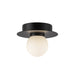 Elixir LED Flush Mount Black-Flush Mounts-Kuzco Lighting-Lighting Design Store
