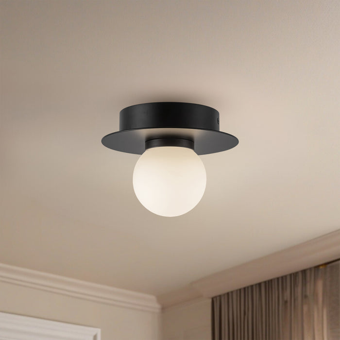 Elixir LED Flush Mount Black-Flush Mounts-Kuzco Lighting-Lighting Design Store