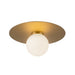 Elixir LED Flush Mount Brushed Gold-Flush Mounts-Kuzco Lighting-Lighting Design Store