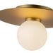 Elixir LED Flush Mount Brushed Gold-Flush Mounts-Kuzco Lighting-Lighting Design Store
