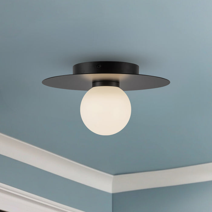 Elixir LED Flush Mount Black-Flush Mounts-Kuzco Lighting-Lighting Design Store