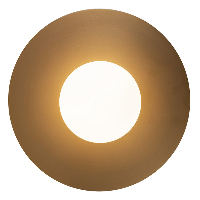 Elixir LED Flush Mount Brushed Gold-Flush Mounts-Kuzco Lighting-Lighting Design Store