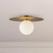 Elixir LED Flush Mount Brushed Gold-Flush Mounts-Kuzco Lighting-Lighting Design Store