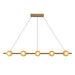 Elixir LED Linear Pendant Brushed Gold-Linear/Island-Kuzco Lighting-Lighting Design Store