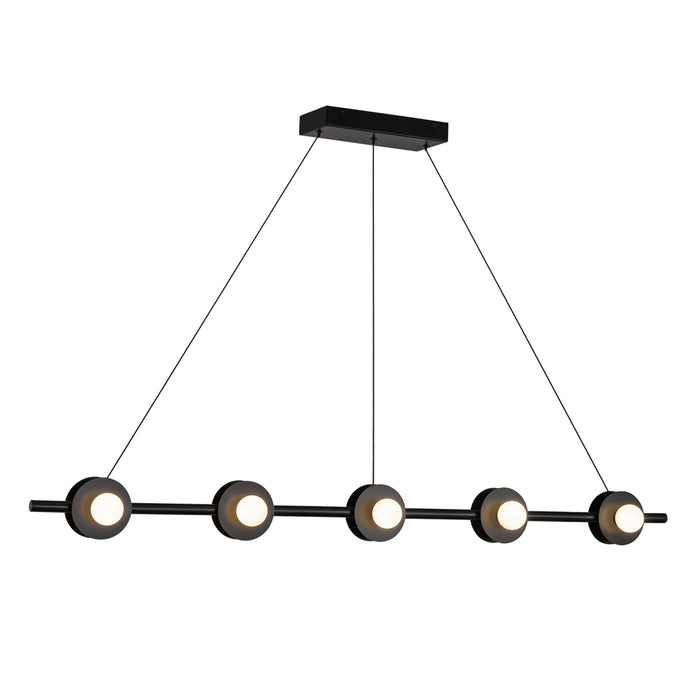 Elixir LED Linear Pendant Black-Linear/Island-Kuzco Lighting-Lighting Design Store