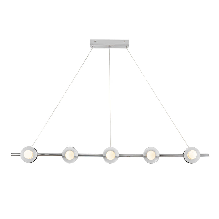 Elixir LED Linear Pendant Chrome-Linear/Island-Kuzco Lighting-Lighting Design Store
