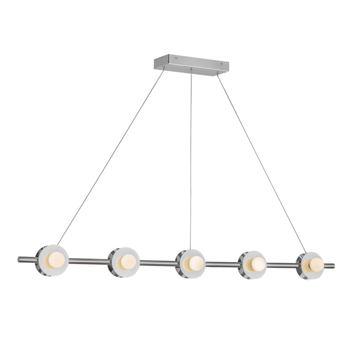 Elixir LED Linear Pendant Chrome-Linear/Island-Kuzco Lighting-Lighting Design Store