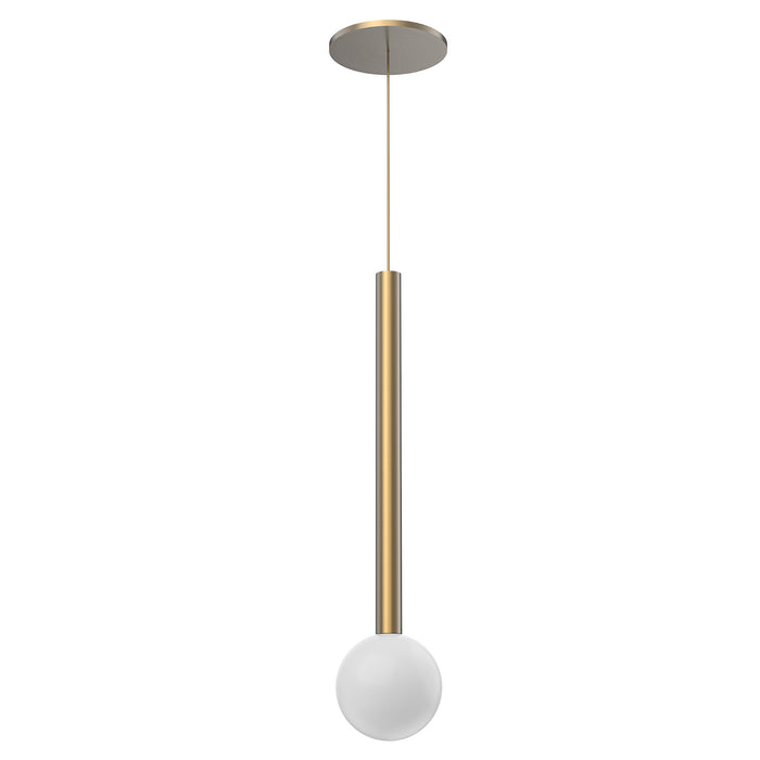 Elixir LED Pendant Brushed Gold-Mini Pendants-Kuzco Lighting-Lighting Design Store