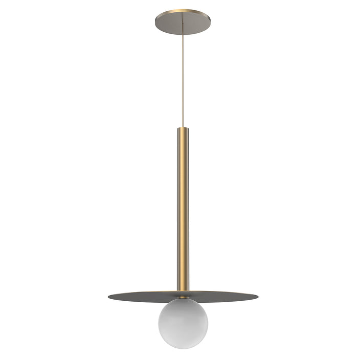 Elixir LED Pendant Brushed Gold-Mini Pendants-Kuzco Lighting-Lighting Design Store