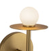 Elixir LED Wall Sconce Brushed Gold-Sconces-Kuzco Lighting-Lighting Design Store