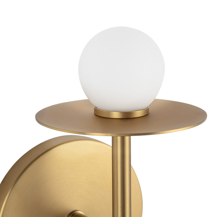 Elixir LED Wall Sconce Brushed Gold-Sconces-Kuzco Lighting-Lighting Design Store