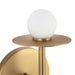 Elixir LED Wall Sconce Brushed Gold-Sconces-Kuzco Lighting-Lighting Design Store