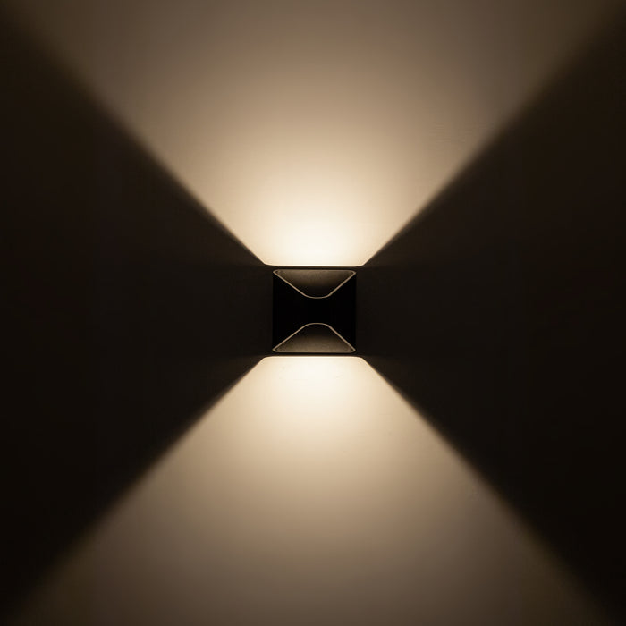 Ellis LED Exterior Wall Sconce Black-Exterior-Kuzco Lighting-Lighting Design Store