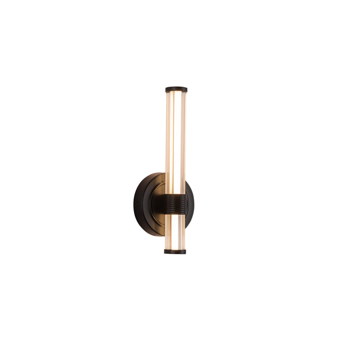 Elsie LED Wall/Vanity Matte Black-Sconces-Alora-Lighting Design Store