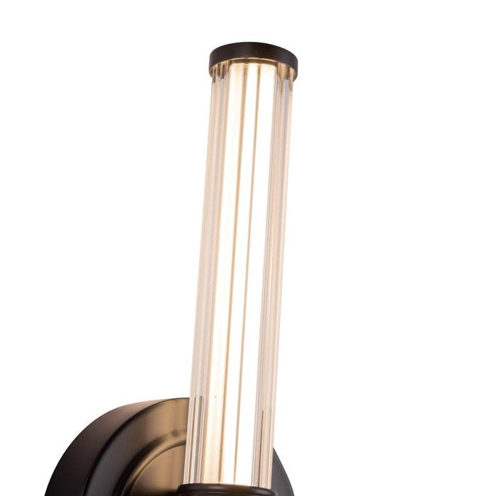 Elsie LED Wall/Vanity Matte Black-Sconces-Alora-Lighting Design Store