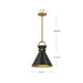 Emerson One Light Pendant Aged Gold-Mini Pendants-Alora-Lighting Design Store