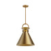 Emerson One Light Pendant Aged Gold-Pendants-Alora-Lighting Design Store