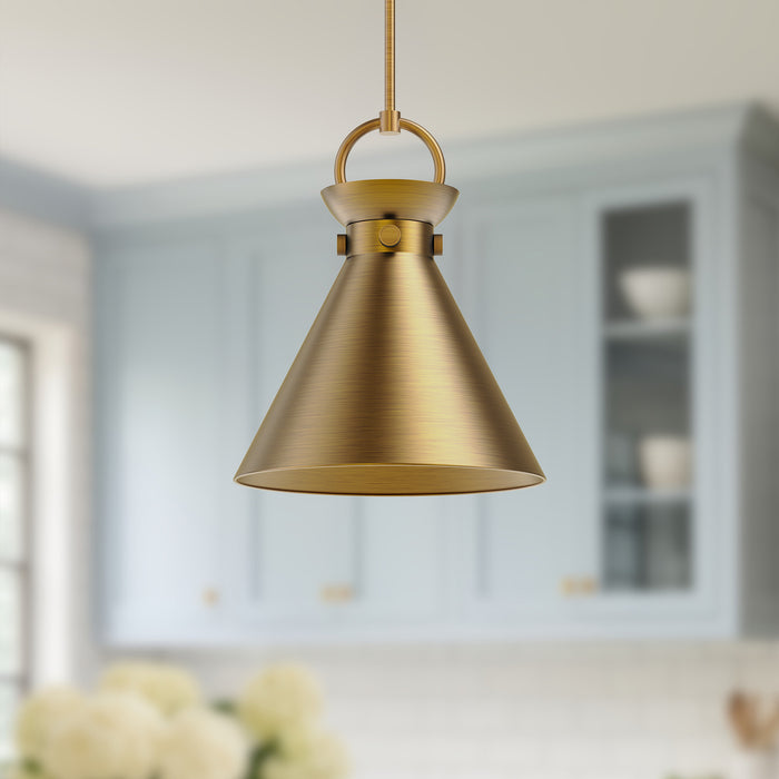 Emerson One Light Pendant Aged Gold-Pendants-Alora-Lighting Design Store