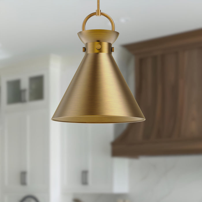 Emerson One Light Pendant Aged Gold-Pendants-Alora-Lighting Design Store