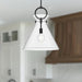 Emerson One Light Pendant Matte Black/Clear Glass-Pendants-Alora-Lighting Design Store