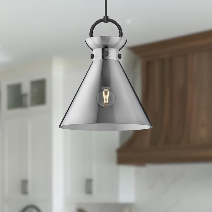 Emerson One Light Pendant Matte Black/Smoked-Pendants-Alora-Lighting Design Store