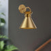 Emerson One Light Wall Sconce Aged Gold-Sconces-Alora-Lighting Design Store