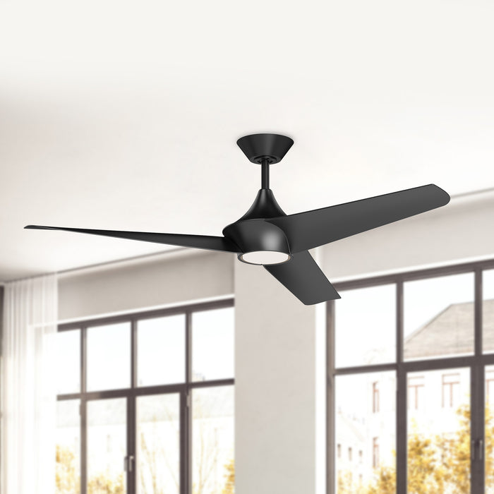 Emiko 56"Ceiling Fan Matte Black-Fans-Alora-Lighting Design Store