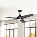 Emiko 56"Ceiling Fan Matte Black-Fans-Alora-Lighting Design Store