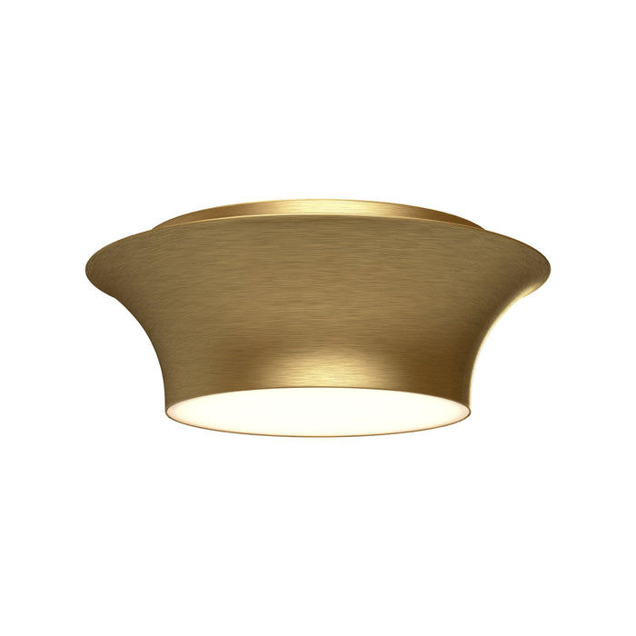 Emiko Two Light Flush Mount Brushed Gold-Flush Mounts-Alora-Lighting Design Store
