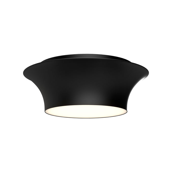 Emiko Two Light Flush Mount Matte Black-Flush Mounts-Alora-Lighting Design Store