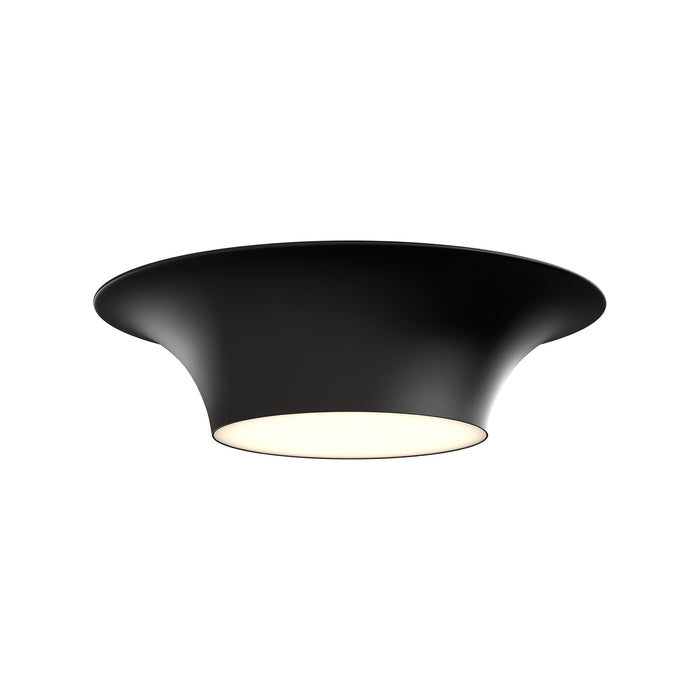 Emiko Two Light Flush Mount Matte Black-Flush Mounts-Alora-Lighting Design Store