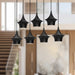 Emiko Seven Light Linear Pendant Matte Black-Linear/Island-Alora-Lighting Design Store