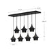 Emiko Seven Light Linear Pendant Matte Black-Linear/Island-Alora-Lighting Design Store