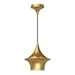Emiko One Light Pendant Brushed Gold-Mini Pendants-Alora-Lighting Design Store